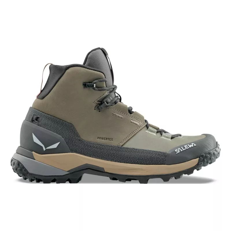 SALEWA Puez Leather Mid PTX botas de montaña para mujer - Bungee Cord / Onyx