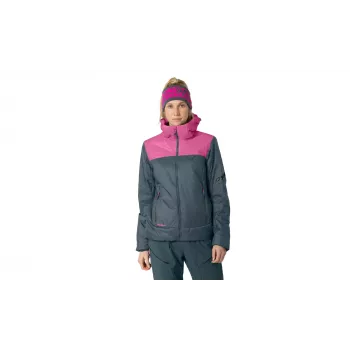 SALEWA Chaqueta aislante con capucha Dynafit Radical PRL Hood para mujer - Magenta, talla M
