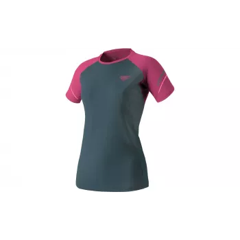 SALEWA Camiseta de running Dynafit Alpine Pro S/S para mujer - Magenta, talla XS