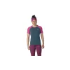 SALEWA Camiseta de running Dynafit Alpine Pro S/S para mujer - Magenta, talla XS