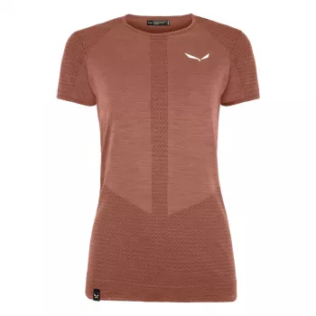 Salewa Zebru Medium Warm Merino Camiseta - Etruscan Red, talla M