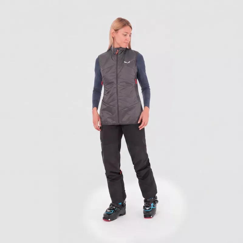 SALEWA Ortles Hybrid TirolWool Responsive Chaleco aislante de mujer Quiet Shade EU 36 (S)