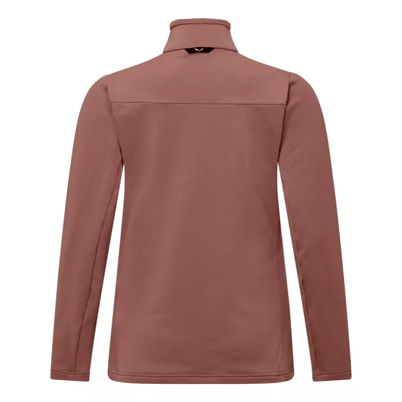SALEWA Puez Cammino Forro polar Desert Pink 38 M Chaqueta de forro polar con cremallera completa de mujer
