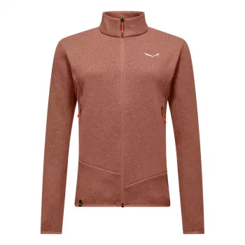 SALEWA Puez Rocca PL Chaqueta de forro polar de mujer Etruscan Red