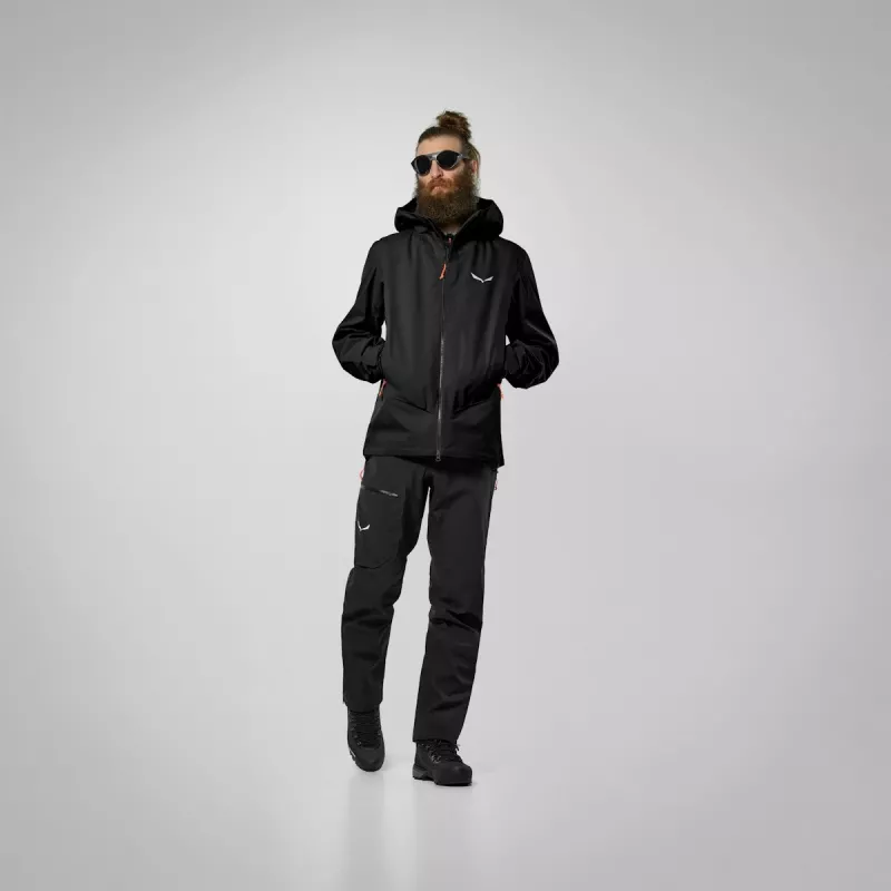 Chaqueta Salewa GTX 3L Epe-black Out-50 (L) - hombre GORE-TEX hardshell