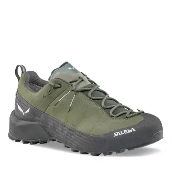 Salewa Wildfire Leather 2 GTX zapatillas de aproximación - Faded Green/Black, EU 44.5