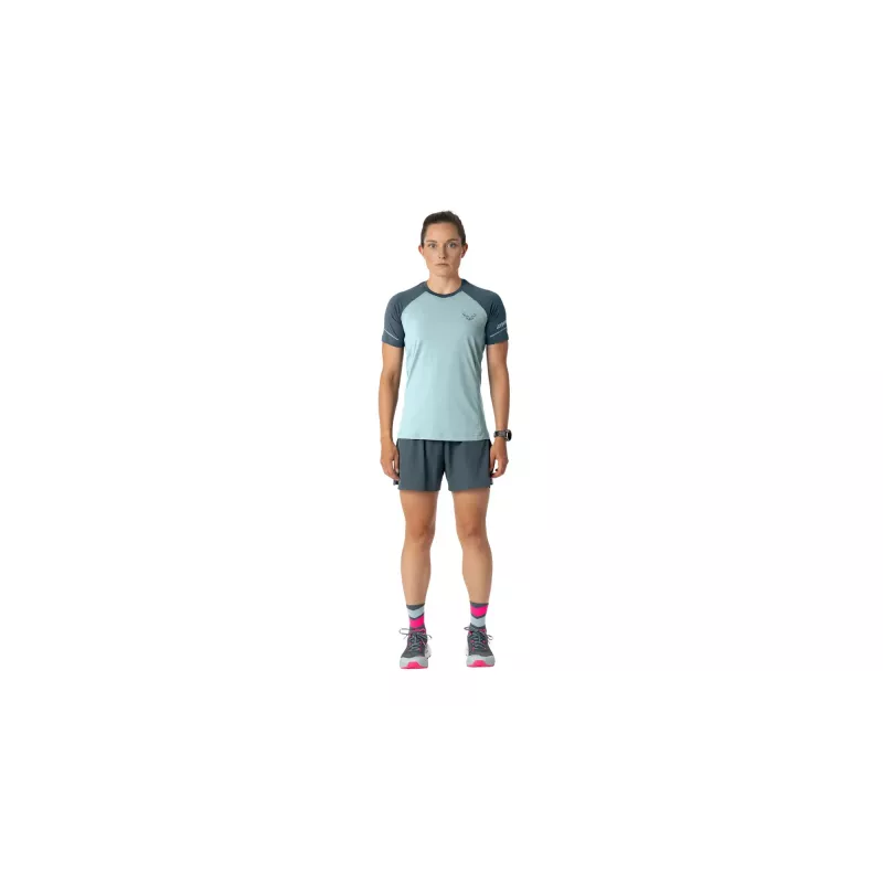 SALEWA Dynafit Alpine Pro S/S camiseta para mujer - Cloud Blue, talla XS