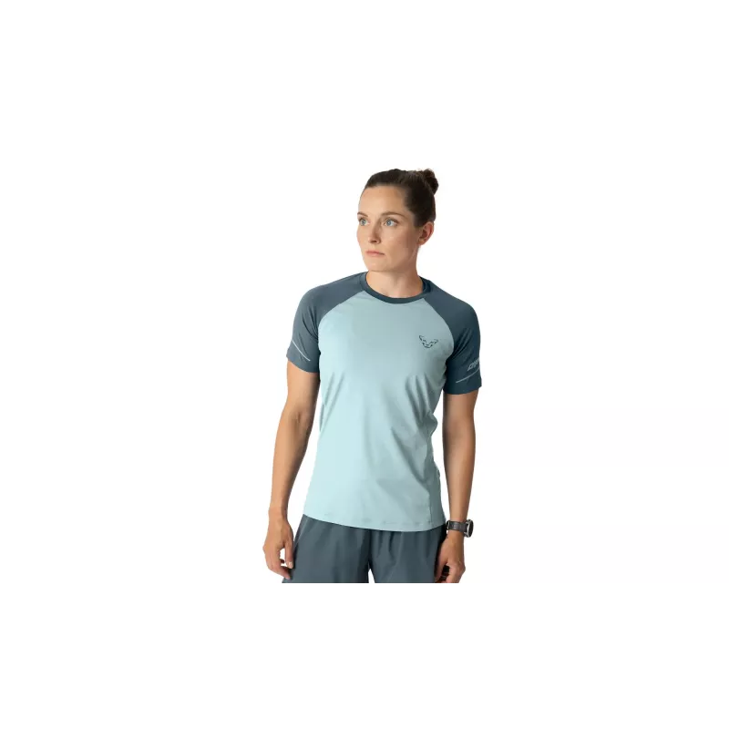 SALEWA Dynafit Alpine Pro S/S camiseta para mujer - Cloud Blue, talla S