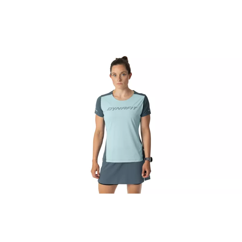 SALEWA Dynafit Alpine 2 S/S Tee de secado rápido de mujer - Cloud Blue, talla M