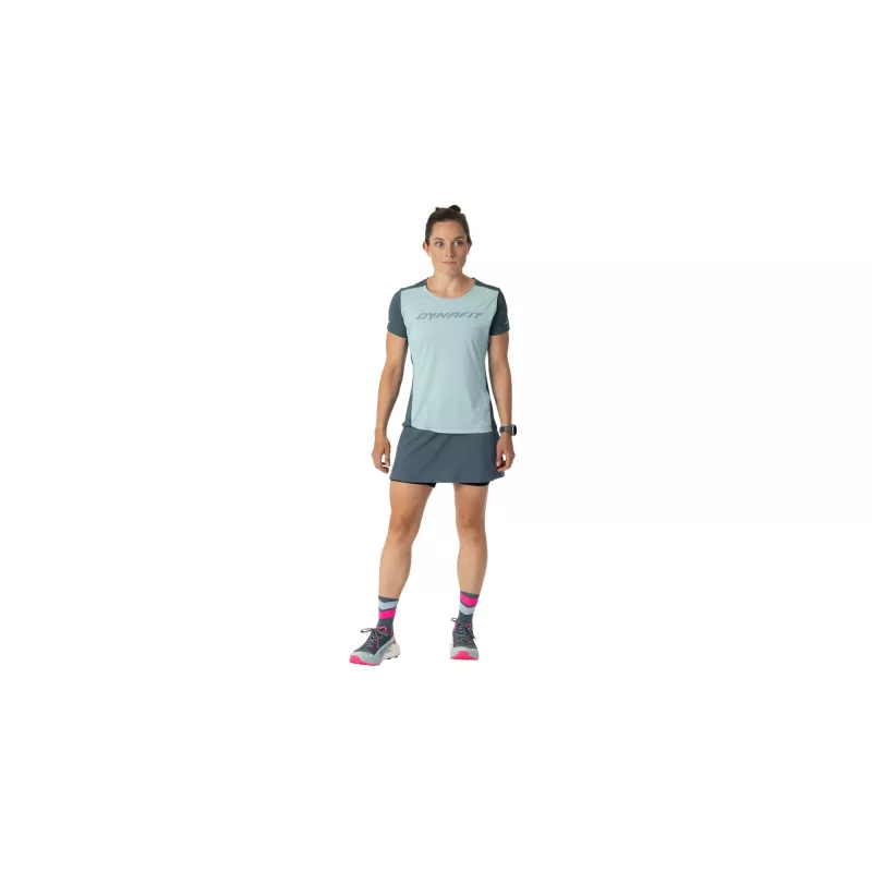 SALEWA Dynafit Alpine 2 S/S Tee de secado rápido de mujer - Cloud Blue, talla M