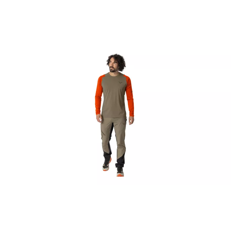 SALEWA Dynafit Transalper L/S Tee Manga larga - Fallen Rock talla M
