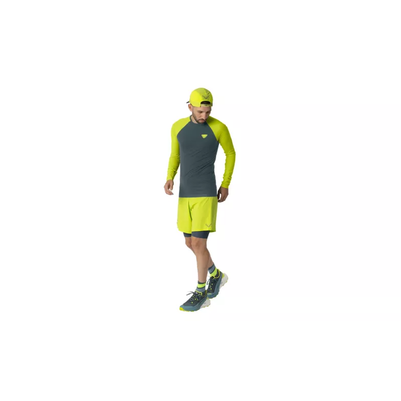 Salewa Dynafit Ultra S-Tech L/S Tee - Ultra Yellow, talla S/M