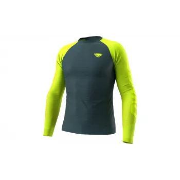 SALEWA Dynafit Ultra S-Tech L/S Tee - Ultra Yellow, talla L/XL