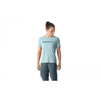 SALEWA Dynafit Traverse Camiseta para mujer - Cloud Blue, Talla S