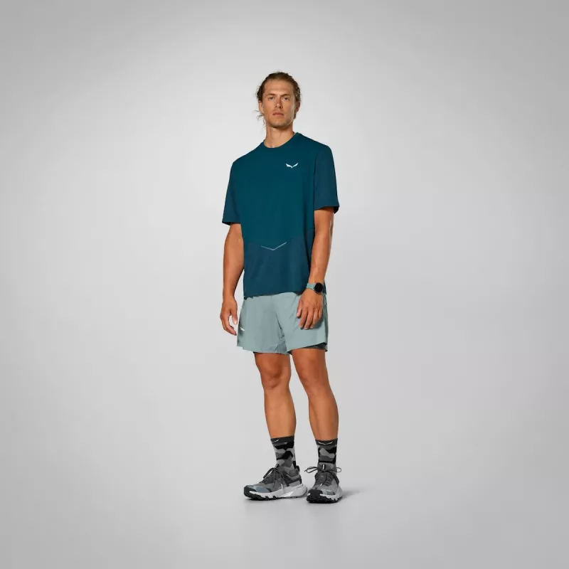 Salewa Pedroc Dry Hyb camiseta Pond Blue M