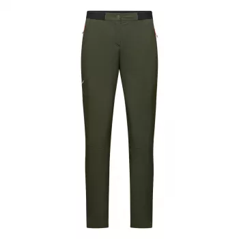 Salewa Pedroc 5 Dst Pant mujer pantalón softshell - Dark Olive, talla S