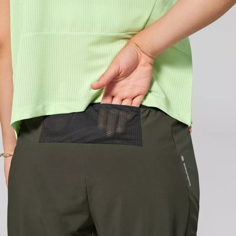 Salewa Pedroc 5 Dst Pant mujer pantalón softshell - Dark Olive, talla S