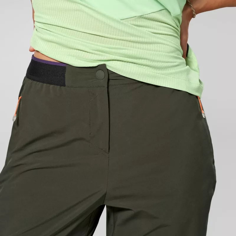 Salewa Pedroc 5 Dst Pant mujer pantalón softshell - Dark Olive, talla M