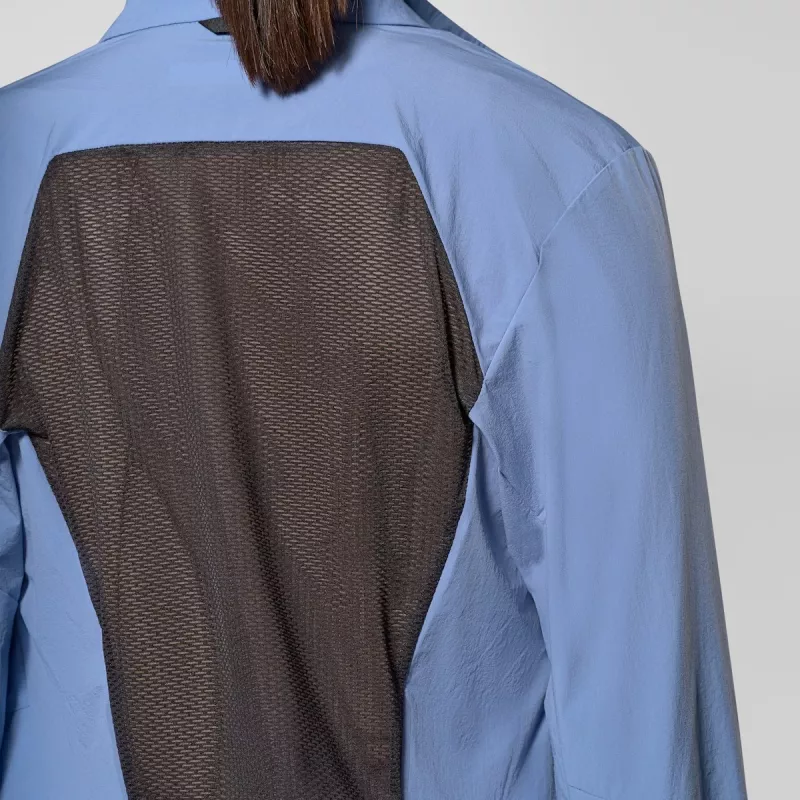 Salewa Pedroc Dst Light Jacket mujer chaqueta softshell - Morning Blue, talla M