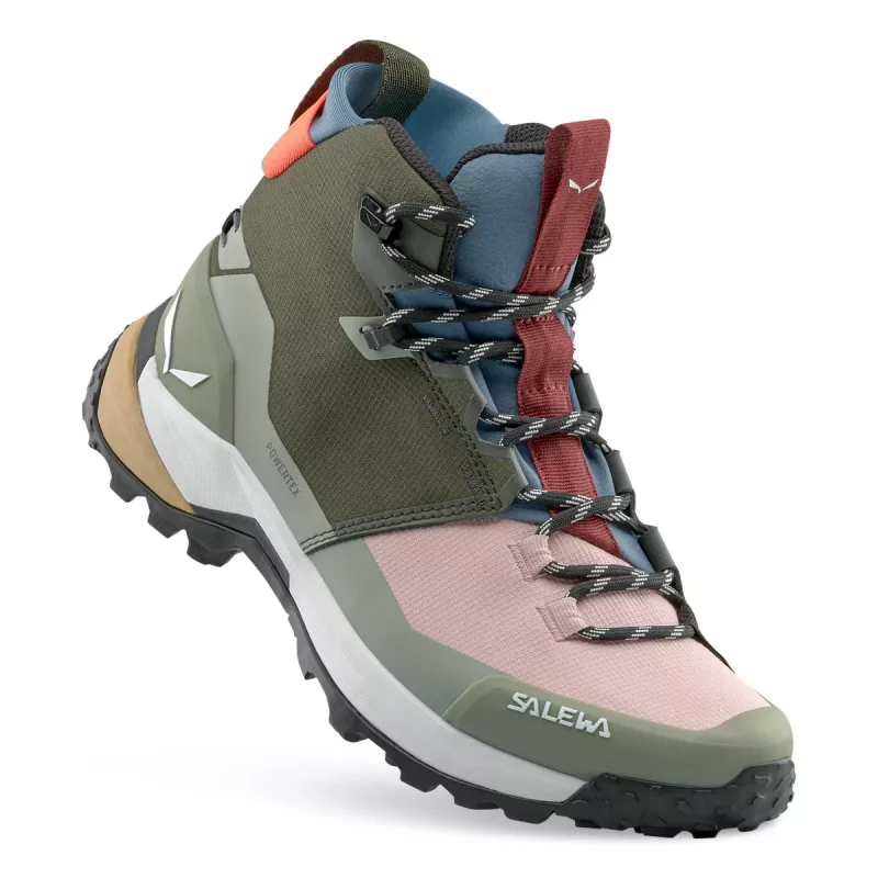Salewa Puez 2 Mid PTX zapatos de senderismo mujer - Dark Olive/Shadow - UK 6 (EU 39)