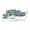 WAGO 2005-7646 borne de paso, 3 conductores, 400V, 24A, 2,5mm², gris
