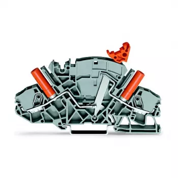 WAGO 2007-8821 bloque de bornes push-in de 3 conductores, 10 mm², gris
