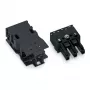 WAGO conector hembra 770-203/035-000 con carcasa de alivio de tracción, negro