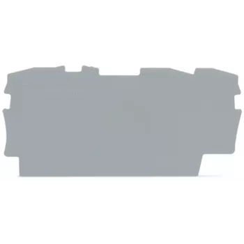 WAGO 2002-1391 placa de cierre e intermedia, gris, 0,8 mm de grosor