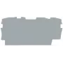WAGO 2002-1391 placa de cierre e intermedia, gris, 0,8 mm de grosor