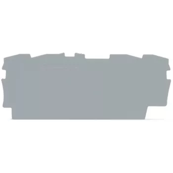 WAGO 2002-1491 Placa de cierre e intermedia, gris, 0,8 mm de grosor