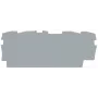WAGO 2002-1491 Placa de cierre e intermedia, gris, 0,8 mm de grosor