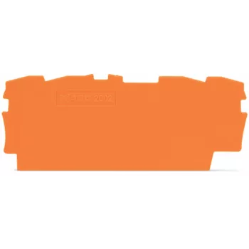 WAGO 2002-1492 Placa de cierre e intermedia, naranja, 0,8 mm de grosor