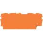 WAGO 2002-1492 Placa de cierre e intermedia, naranja, 0,8 mm de grosor