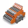 WAGO 2007-8875 Borne de carril para transformador de corriente, 1 polo, gris, Push-in CAGE CLAMP, 41 A, 1000 V, carril DIN