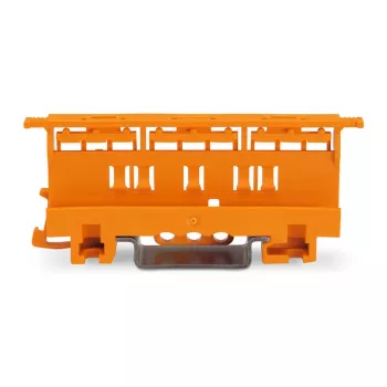WAGO 221-500 Soporte de montaje para bornes de conexión serie 221, poliamida, naranja, 17,5 mm x 25,5 mm x 77,6 mm