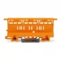 WAGO 221-500 Soporte de montaje para bornes de conexión serie 221, poliamida, naranja, 17,5 mm x 25,5 mm x 77,6 mm