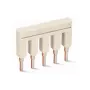 WAGO 2002-405 puente push-in, de 5 vías, aislado, gris claro
