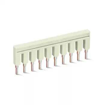 WAGO 2002-410 puente push-in, de 10 vías, aislado, gris claro