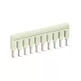 WAGO 2002-410 puente push-in, de 10 vías, aislado, gris claro