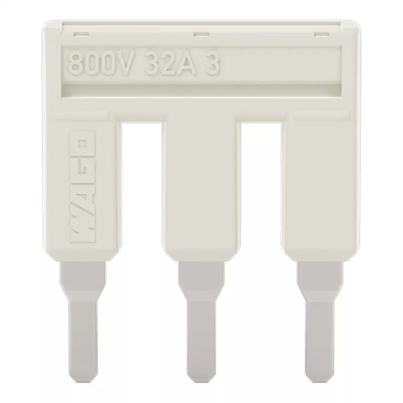 WAGO 2004-403 puente, de 3 vías, aislado, 32 A, gris claro