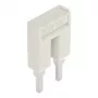 WAGO 2004-402 puente push-in, de 2 vías, aislado, gris claro