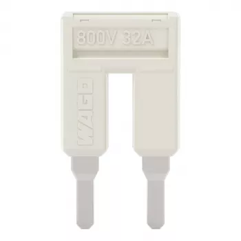 WAGO 2004-402 puente push-in, de 2 vías, aislado, gris claro