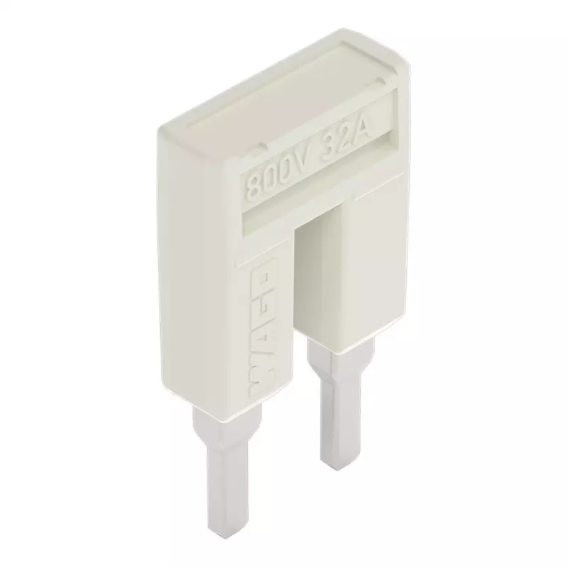 WAGO 2004-402 puente push-in, de 2 vías, aislado, gris claro