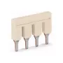 WAGO 2006-403 puente, de 3 vías, aislado, 41 A, gris claro