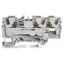 WAGO 2206-1301 Borne de paso de 3 conductores con pulsador 6 mm² Gris