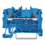 WAGO 2202-1204 borne de paso de 2 conductores con pulsador, 2,5 mm, azul