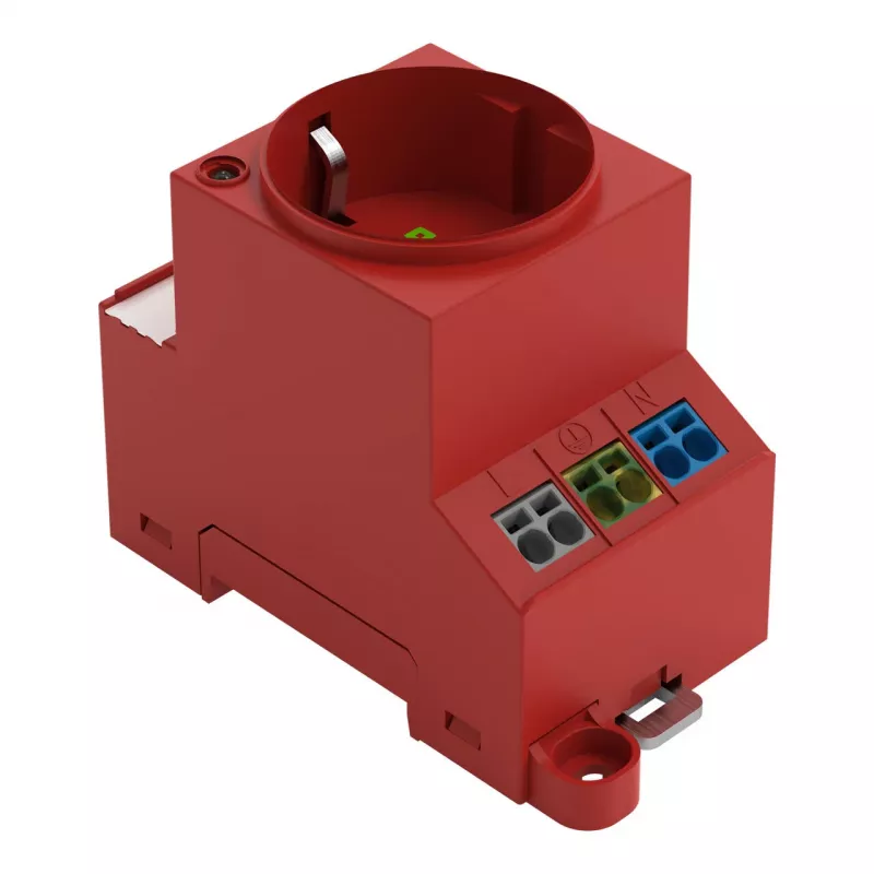 WAGO Toma de corriente para armario eléctrico 709-583 Rojo 1 ud.