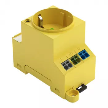 WAGO Toma de corriente para armario eléctrico 709-582 Amarillo 1 ud.