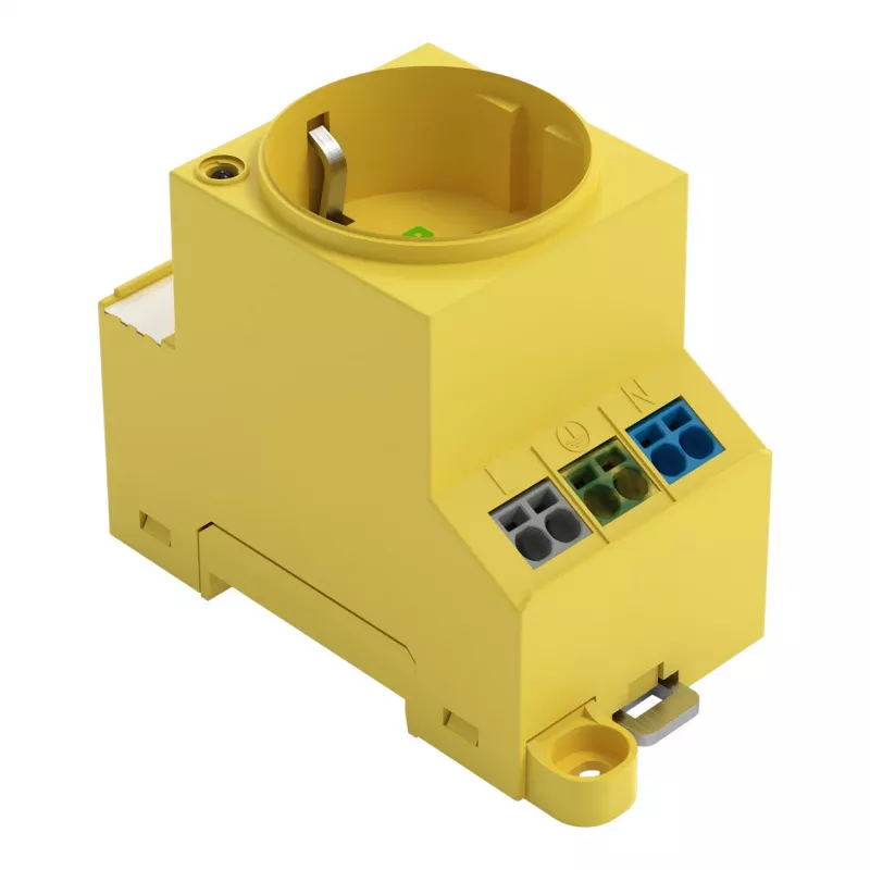 WAGO Toma de corriente para armario eléctrico 709-582 Amarillo 1 ud.