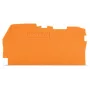 WAGO 2102-1292 placa final e intermedia, 0,8 mm, naranja